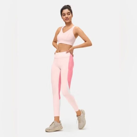 Women’s Outdoor Voices Zoom 7/8 Leggings | Medium |  Cosmos/Pink Punch/White - Picture 1 of 10